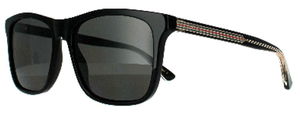 G177 GUCCI GG0381SN 007 57 BLACK - BLACK - GREY POLARIZED