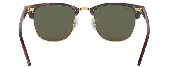 B11 RAY-BAN CLUBMASTER RB3016 990/58 49 RED HAVANA  / G-15 GREEN