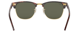 B11 RAY-BAN CLUBMASTER RB3016 990/58 49 RED HAVANA  / G-15 GREEN