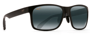 MJ56 MAUI JIM REDSANDS 432-2M 59 MATTE BLACK / NEUTRAL GRAY
