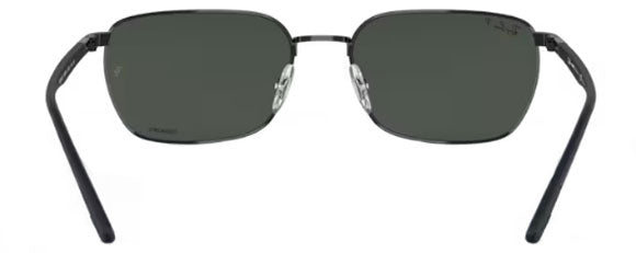 RB350 RAY-BAN RB3684CH 002/K8 58 BLACK / DARK GREY POLARIZED
