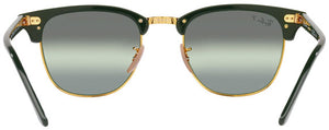 RB152 RAY-BAN CLUBMASTER RB3016 1368G4 49 GREEN ON ARISTA  DARK GREEN MIRRORED POLARIZED