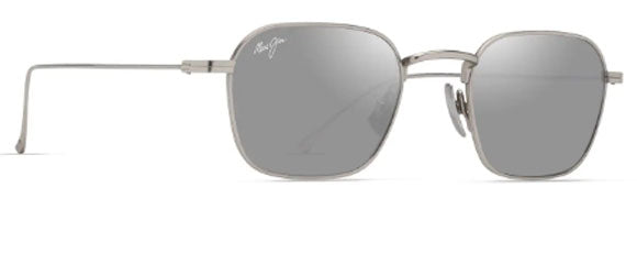 MJM204 MAUI JIM MEKALA S690-17A MATTE SILVER / HAWAII SEASHINE