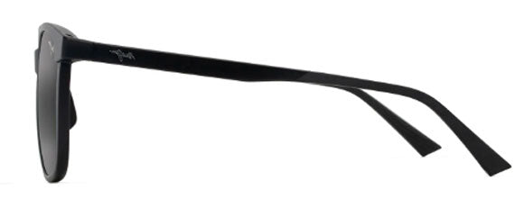 MJM117 MAUI JIM ILIKEA ASIAN FIT 650-02 MATTE BLACK / NEUTRAL GREY