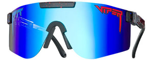 PIT070 PIT VIPER THE ORIGINALS ABSOLUTE LIBERTY DOUBLE WIDE BLACK / BLUE GREEN REVO POLARIZED