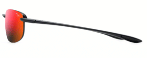 MJ432 MAUI JIM HO'OKIPA UNIVERSAL FIT RM407N-2M 64 MATTE BLACK / HAWAII LAVA