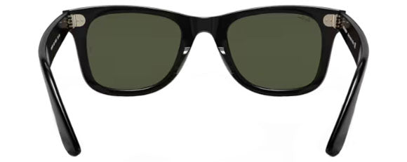E51 RAY-BAN WAYFARER RB4340 601 50 BLACK / G-15 GREEN 601