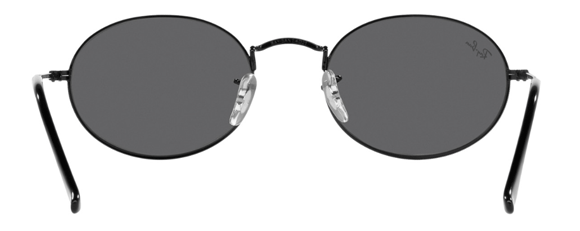 RB313 RAY-BAN OVAL RB3547 002/B1 54 BLACK  / DARK GRAY