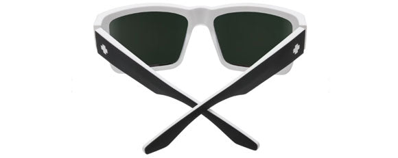 SY010 SPY CYRUS 673180209365 58 WHITEWALL  HAPPY GRAY GREEN WITH RED SPECTRA MIRRORED