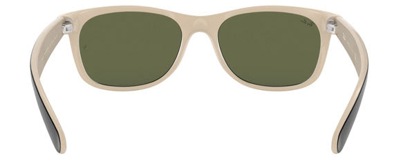 A20 RAY-BAN NEW WAYFARER RB2132 875 55 BLACK ON BIEGE / G-15 GREEN