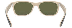 A20 RAY-BAN NEW WAYFARER RB2132 875 55 BLACK ON BIEGE / G-15 GREEN