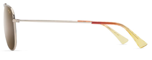 MJM174 MAUI JIM HAUOLI H665-16B SHINY LIGHT GOLD WITH ORANGE YELLOW / HCL BRONZE