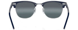 RB232 RAY-BAN CLUBMASTER RB3016 1366G6 55 BLUE ON SILVER  SILVER BLUE POLARIZED