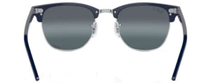 RB232 RAY-BAN CLUBMASTER RB3016 1366G6 55 BLUE ON SILVER  SILVER BLUE POLARIZED