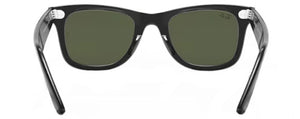 E55 RAY-BAN OLYMPIAN RB2140F 901 52 BLACK / G-15 GREEN