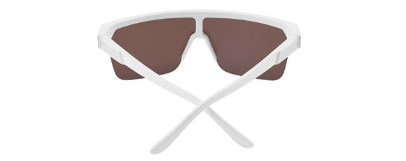 SY047 SPY FLYNN 5050 6700000000183 134 MATTE WHITE  HAPPY BOOST BRONZE WITH ICE BLUE SPECTRA MIRRORED POLARIZED