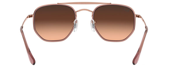 F164 RAY-BAN THE MARSHAL Ii RB3648M 9069A5 52 COPPER / PINK GRADIENT BROWN