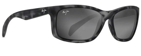 MJ373 MAUI JIM PUHI 785-11TM MATTE GREY TORTOISE RUBBER  NEUTRAL GREY POLARIZED