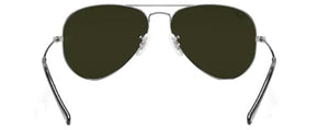 Z17 RAY-BAN AVIATOR LARGE METAL RB3025 W3277 58 SILVER  GRAY MIRRORED