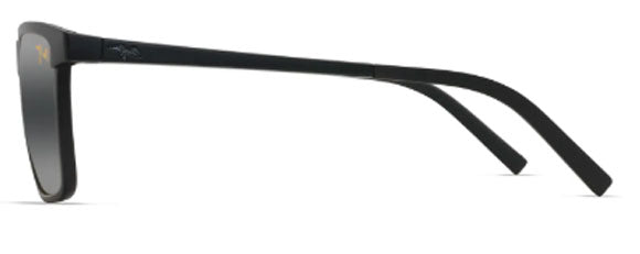 MJM020 MAUI JIM MYMAUI ONE WAY MM875-001 55 BLACK MATTE / NEUTRAL GREY BI GRADIENT