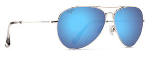 MJ264 MAUI JIM MAVERICKS B264-17 61 SILVER / BLUE HAWAII