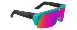SY031 SPY MONOLITH 5050 6700000000158 142 MATTE TEAL  HAPPY GRAY GREEN WITH PINK SPECTRA MIRRORED