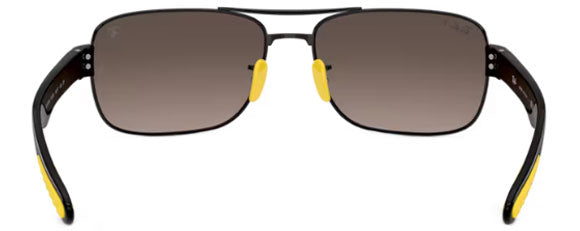 RB624 RAY-BAN RB3763M F1205J 64 BLACK / GREY MIRROR GREY GRADIENT POLARIZED