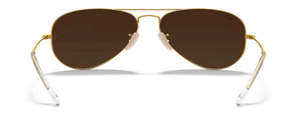 Z94 RAY-BAN AVIATOR LARGE METAL RB3025 112/19 58 MATTE ARISTA / GRAY MIRRORED GREEN