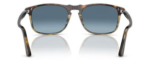 PO160 PERSOL PO3059S 1158Q8 54 TORTOISE SPOTTED BROWN  / AZURE GRADIENT BLUE