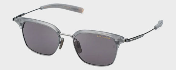 DL59 DITA DLS410-A-02-A 52 SATIN CRYSTAL  GREY - ANTIQUE SILVER  / SEA  LENS GREY POLARIZED