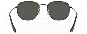 D23 RAY-BAN HEXAGONAL RB3548N 002/58 54 BLACK / G-15 GREEN POLARIZED