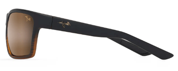 MJ454 MAUI JIM ALENUIHAHA H839-25C 64 DARK BROWN STRIPE / HCL BRONZE