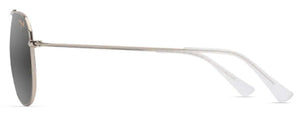MJM173 MAUI JIM HAUOLI XL 674-16A SHINY LIGHT GOLD WITH CRYSTAL / NEUTRAL GREY