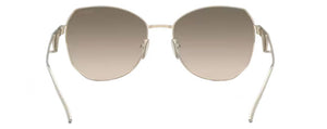 PR166 PRADA PR 57YS ZVN3D0 57 PALE GOLD / LIGHT BROWN GRADIENT LIGHT GREY