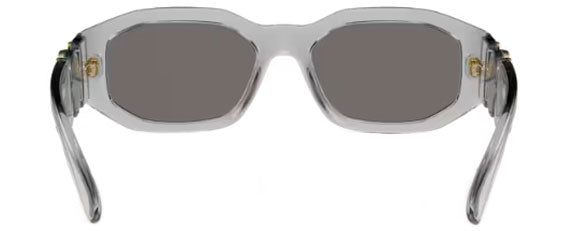 VE155 VERSACE VE4361 311/6G 53 TRANSPARENT GRAY  LIGHT GRAY MIRRORED SILVER