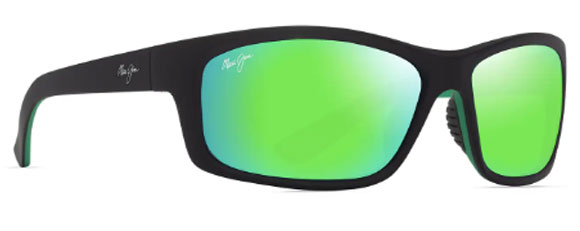 MJM170 MAUI JIM KANAIO COAST GM766-02 MATTE BLACK / GREEN