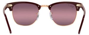 RB147 RAY-BAN CLUBMASTER RB3016 1365G9 51 BORDEAUX ON ROSE GOLD  RED MIRRORED POLARIZED