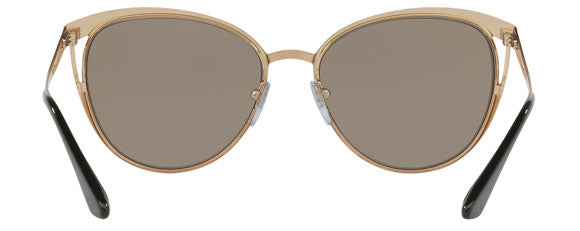 G9 BVLGARI BV6083 20145A 56 PINK GOLD  LIGHT BROWN MIRROR DARK GOLD