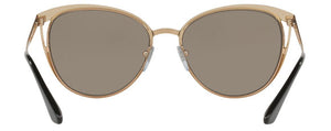 G9 BVLGARI BV6083 20145A 56 PINK GOLD  LIGHT BROWN MIRROR DARK GOLD