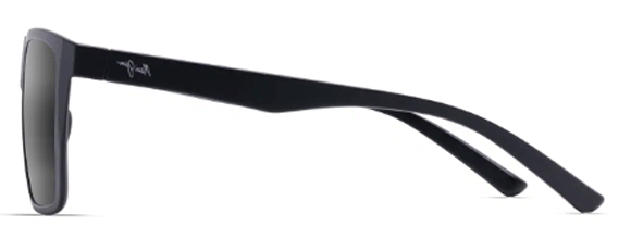 MJM053 MAUI JIM HONOKALANI 455-02 57 MATTE BLACK / NEUTRAL GREY