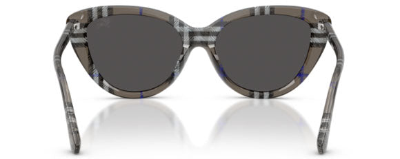 BB046 BURBERRY BE4457 416687 55 CHECK LICHEN / DARK GREY