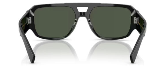 DG72 DOLCE & GABBANA DG4482 28209A 57 BRUSHED BLACK / DARK GREEN POLARIZED