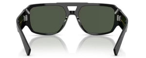 DG72 DOLCE & GABBANA DG4482 28209A 57 BRUSHED BLACK / DARK GREEN POLARIZED
