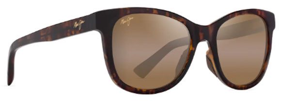 MJM222 MAUI JIM KIOPA'A H671-10 MATTE DARK HAVANA / HCL BRONZE
