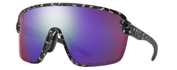 SM04 SMITH BOBCAT 204927GBY99DI MATTE BLACK MARBLE / CHROMA POP VIOLET MIRRORED