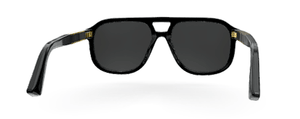 G174 GUCCI GG1188S 001 58 BLACK - BLACK - GREY POLARIZED