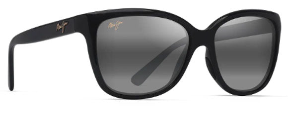 MJM218 MAUI JIM STARFISH 744-02 SHINY BLACK / NEUTRAL GREY