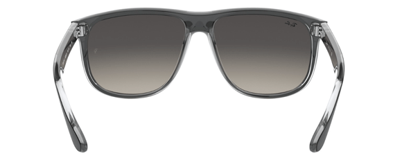 Z183 RAY-BAN BOYFRIEND RB4147 603971 60 BLACK ON TRANSPARENT  LIGHT GRAY GRADIENT DARK GRAY