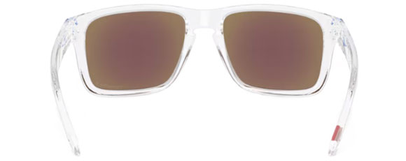 OK282 OAKLEY HOLBROOK XXL OO9487 948707 61 POLISHED CLEAR / PRIZM SAPPHIRE POLARIZED