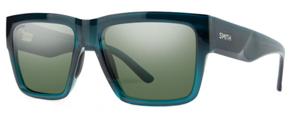 SM21 SMITH LINEUP 205888QM458L7 PACIFIC CRYSTAL  / CHROMA POP GRAY GREEN POLARIZED